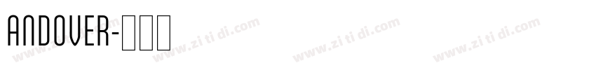 ANDOVER字体转换