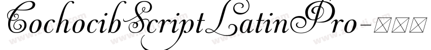 CochocibScriptLatinPro字体转换