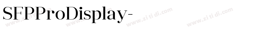 SFPProDisplay字体转换