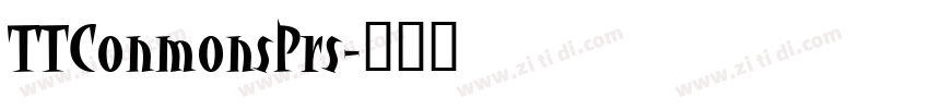 TTConmonsPrs字体转换