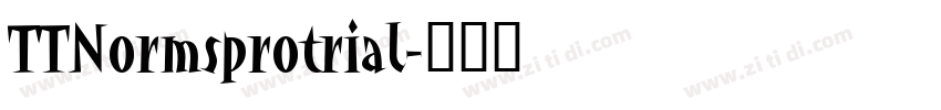 TTNormsprotrial字体转换