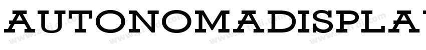 AutonomaDisplayBold字体转换