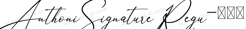 AnthoniSignatureRegu字体转换