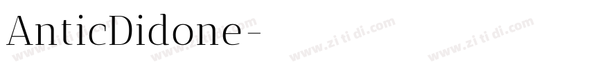 AnticDidone字体转换