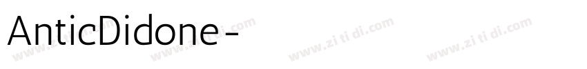 AnticDidone字体转换