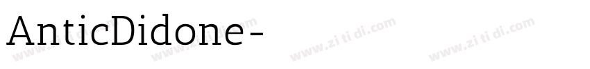 AnticDidone字体转换