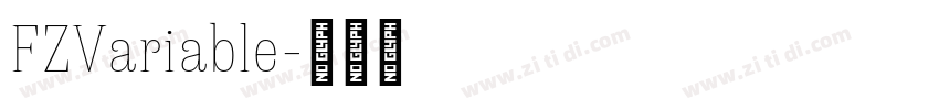FZVariable字体转换