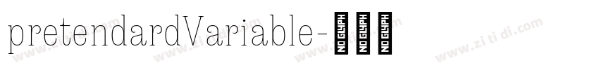 pretendardVariable字体转换