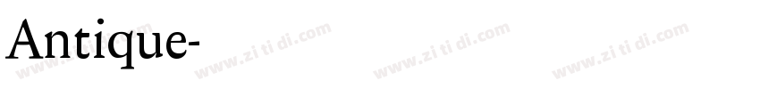 Antique字体转换