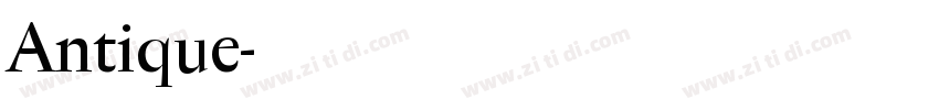 Antique字体转换