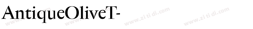 AntiqueOliveT字体转换