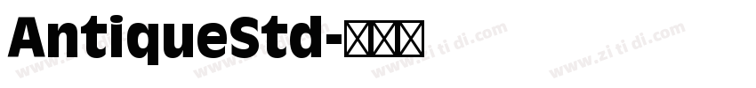 AntiqueStd字体转换