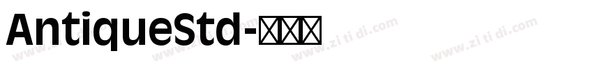 AntiqueStd字体转换