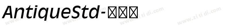 AntiqueStd字体转换