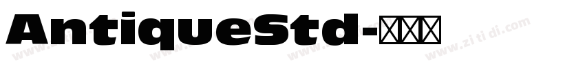 AntiqueStd字体转换