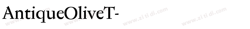 AntiqueOliveT字体转换
