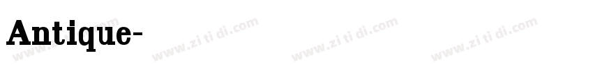 Antique字体转换