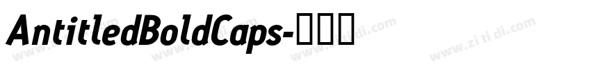 AntitledBoldCaps字体转换