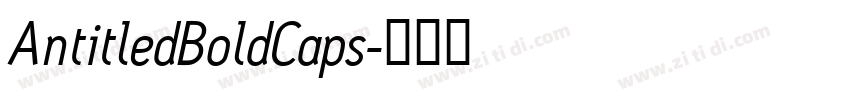 AntitledBoldCaps字体转换