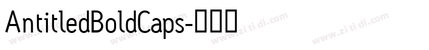 AntitledBoldCaps字体转换
