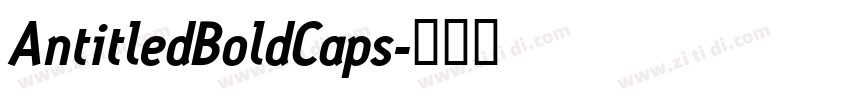 AntitledBoldCaps字体转换