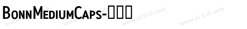 BonnMediumCaps字体转换