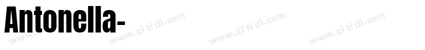 Antonella字体转换