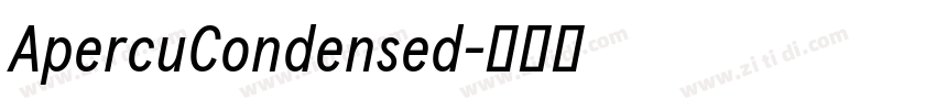 ApercuCondensed字体转换