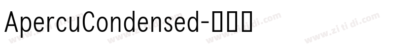 ApercuCondensed字体转换