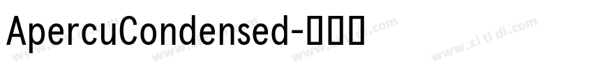ApercuCondensed字体转换