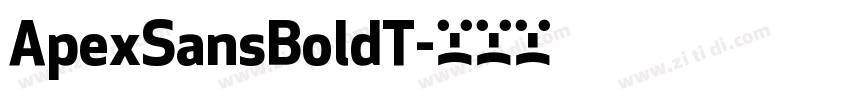 ApexSansBoldT字体转换