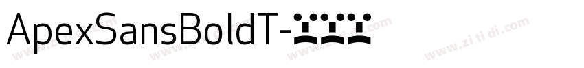 ApexSansBoldT字体转换