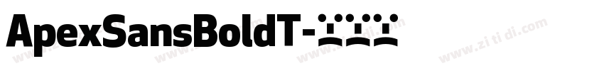 ApexSansBoldT字体转换