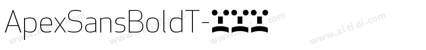 ApexSansBoldT字体转换