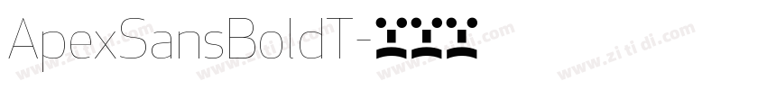 ApexSansBoldT字体转换