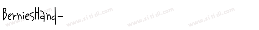 BerniesHand字体转换