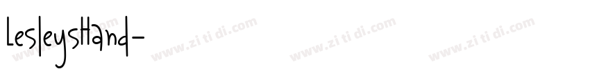 LesleysHand字体转换