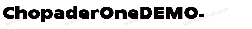 ChopaderOneDEMO字体转换