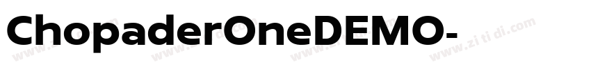 ChopaderOneDEMO字体转换
