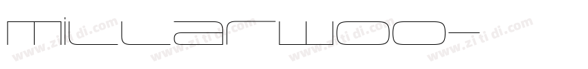 MillarW00字体转换