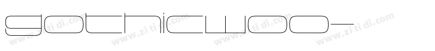 gothicW00字体转换