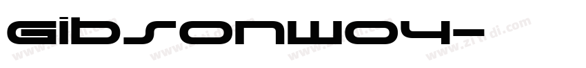 GibsonW04字体转换
