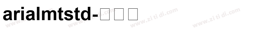 arialmtstd字体转换