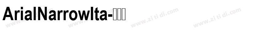 ArialNarrowIta字体转换
