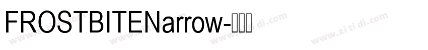 FROSTBITENarrow字体转换
