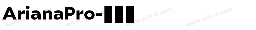 ArianaPro字体转换