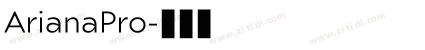 ArianaPro字体转换