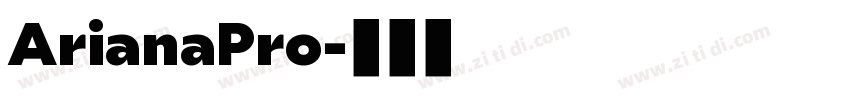 ArianaPro字体转换