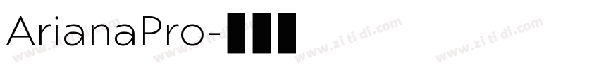 ArianaPro字体转换