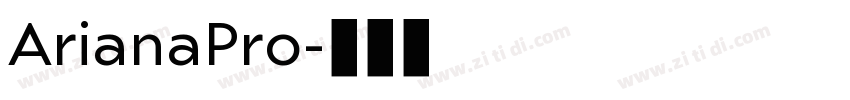 ArianaPro字体转换
